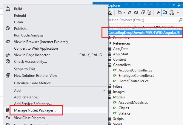 Creating A Cascading Dropdown List In Mvc Using Angularjs